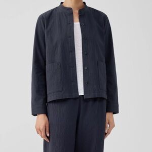 Eileen Fisher Black Shirt Jacket